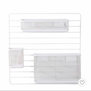 Target White Mesh Wall Organizer